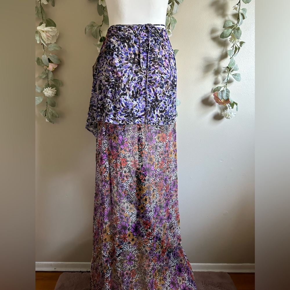 Spring ‘23 Dries Van Noten Silene Floral Wrap Maxi Skirt - Picture 10 of 11